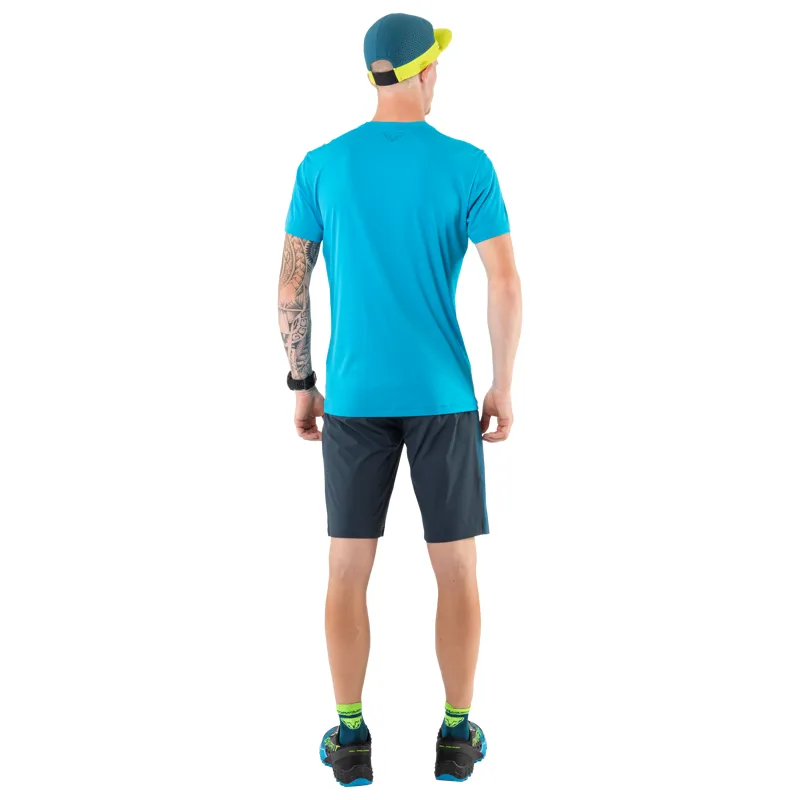 Dynafit Traverse 2 Short Sleeve T-Shirt Mens in Storm Blue-4