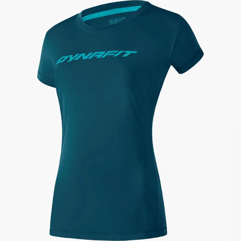 Dynafit Traverse 2 Short Sleeve Tee Womens in Petrol - Large