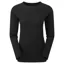 Keela Merino Long Sleeve Round Neck Top Womens in Black