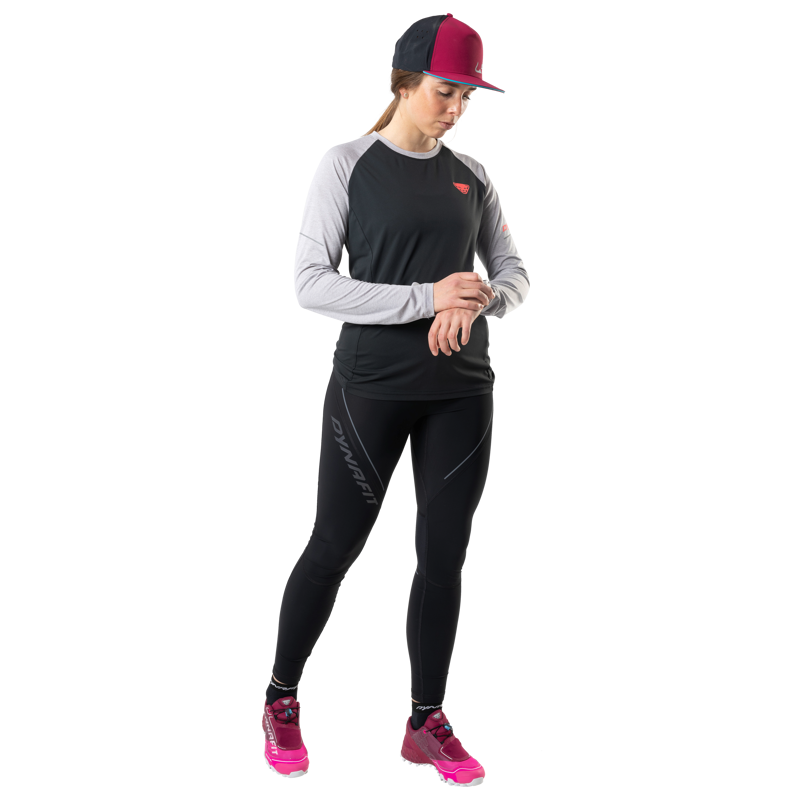 Dynafit Ultra 2 Long Tights Womens in Black Out-1