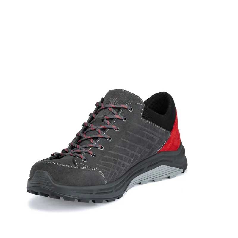 Hanwag Coastrock Low ES Mens in Asphalt/Red-4