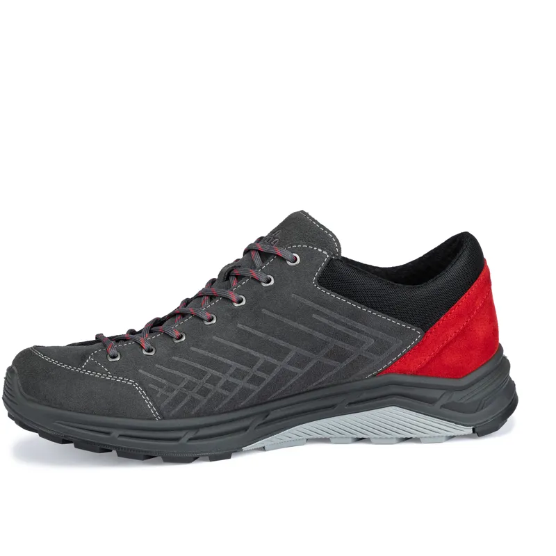 Hanwag Coastrock Low ES Mens in Asphalt/Red-5