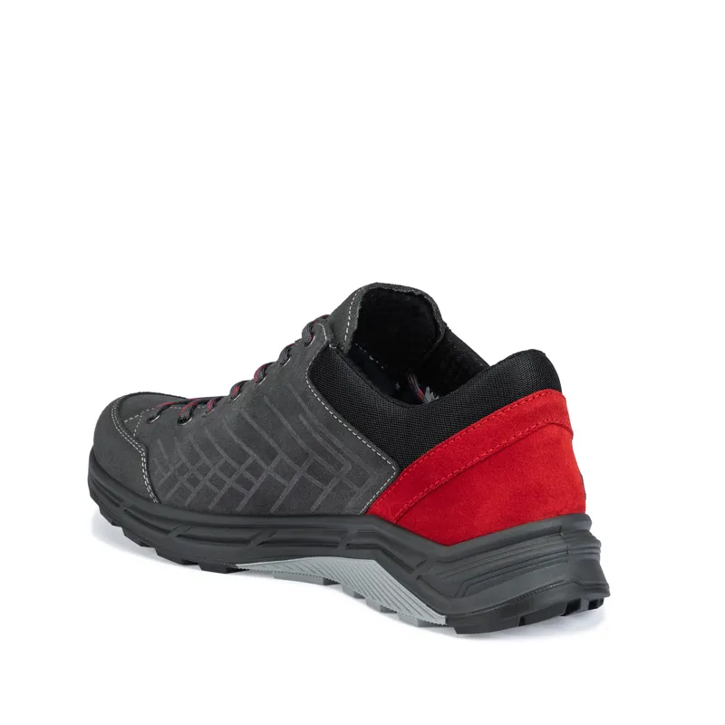 Hanwag Coastrock Low ES Mens in Asphalt/Red-6