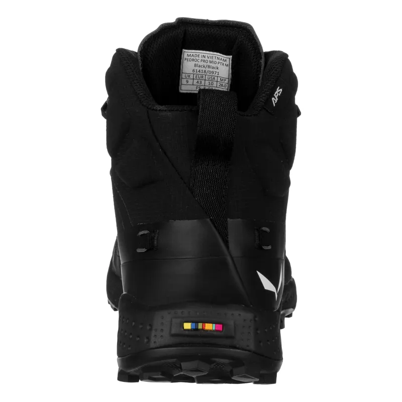 Salewa Pedroc Pro Mid PTX Mens in Black-5