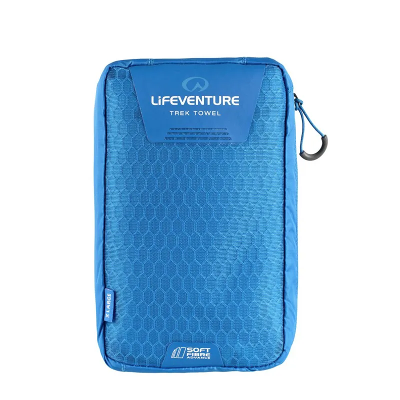 Lifeventure SoftFibre Recycled Towel in Blue Size X-Large-4