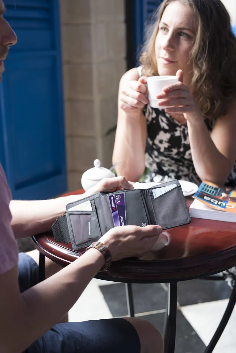 Lifeventure RFID Wallet Recycled in Grey-6