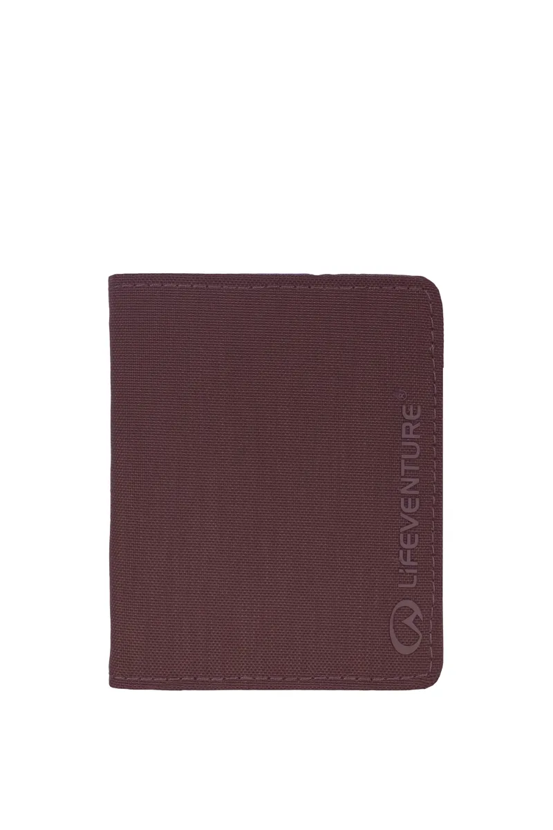 Lifeventure RFID Wallet Recycled in Plum