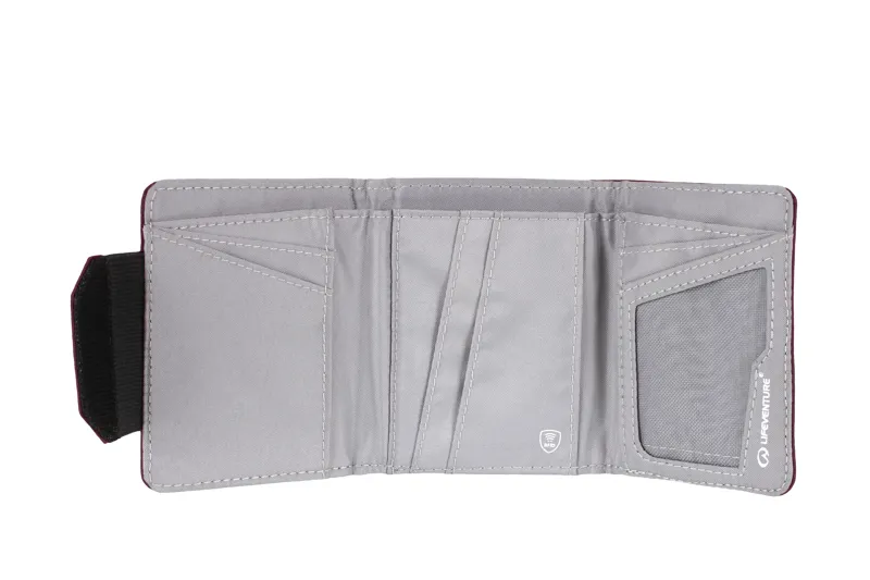 Lifeventure RFID Wallet Recycled in Plum-2