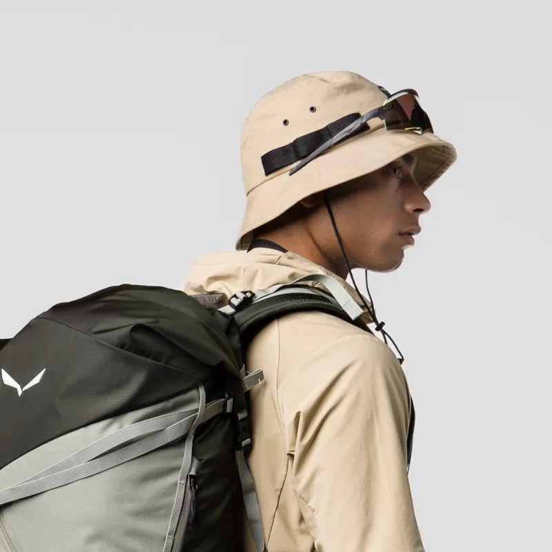 Salewa Puez Hemp Brimmed Hat in Quicksand-1