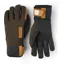 Hestra Ergo Grip Active Wool Terry 5 Finger Glove in Dark Forest/Black