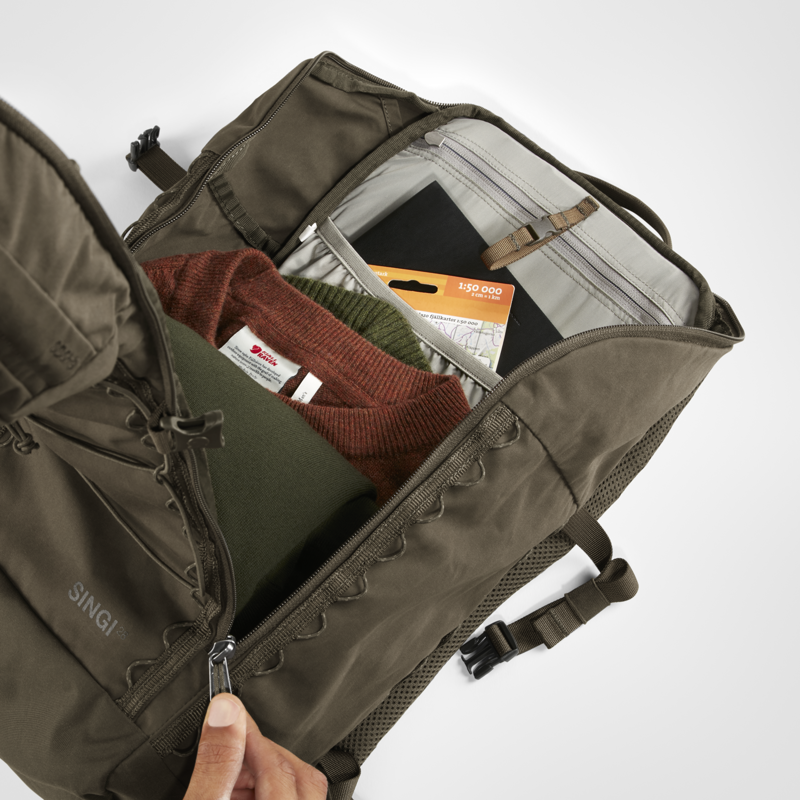 Fjallraven Singi 28 Backpack in Stone Grey-3