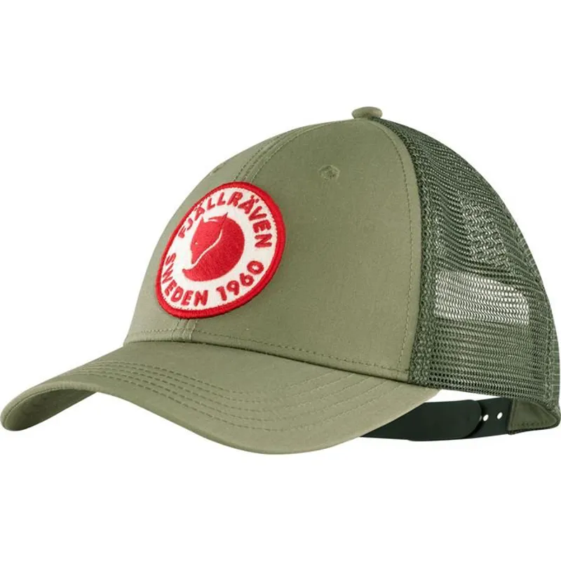 Fjallraven 1960 Logo Langtradarkeps Hat in Green