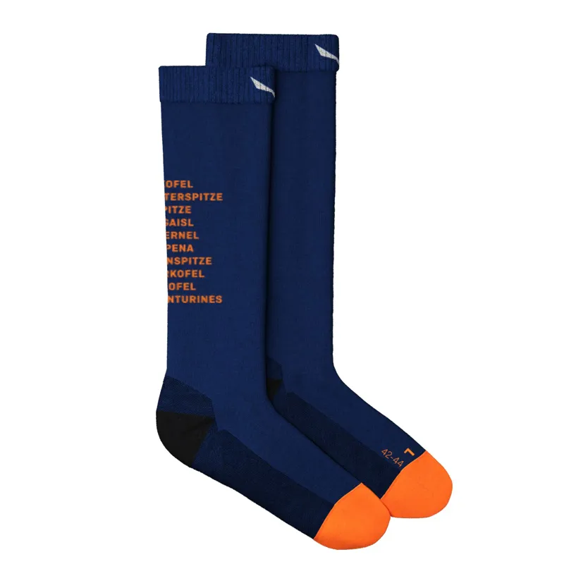 Salewa Ortles Alpine Merino Crew Socks Mens in Blue Electric