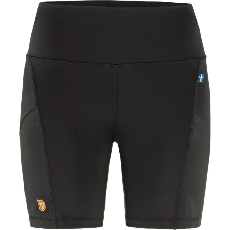 Fjallraven Abisko 6 Inch Shorts Tights Womens in Black