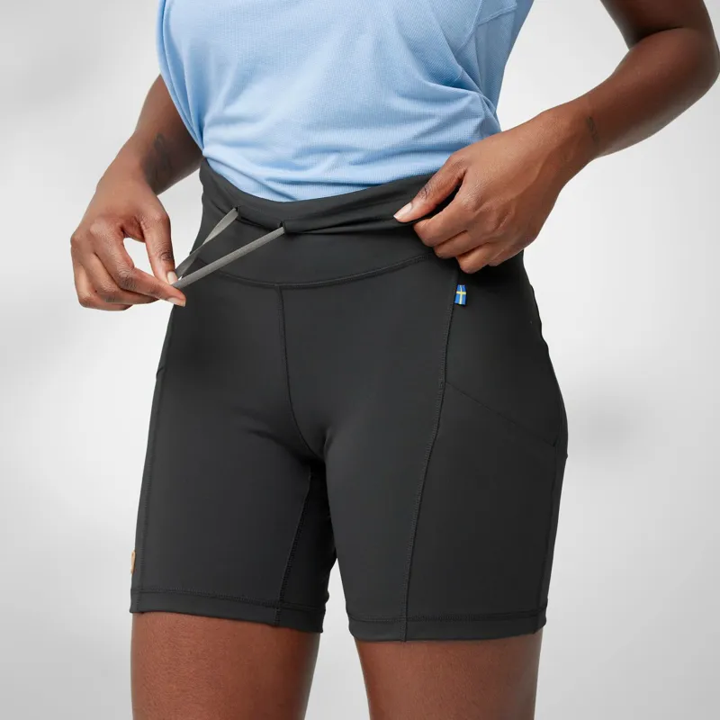 Fjallraven Abisko 6 Inch Shorts Tights Womens in Black-6