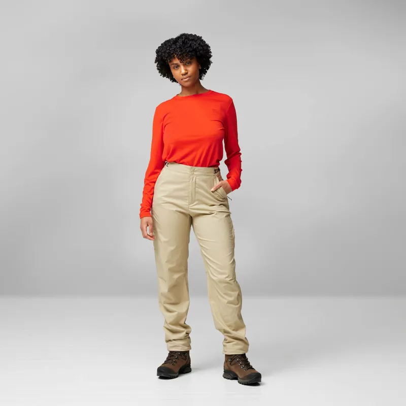 Fjallraven Abisko Hike Trousers Womens in Black-2
