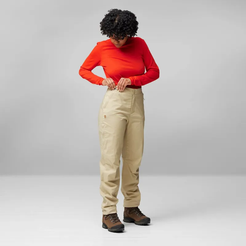 Fjallraven Abisko Hike Trousers Womens in Black-4