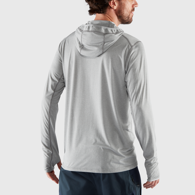 Fjallraven Abisko Sun Hoodie Mens in Flame Orange-3
