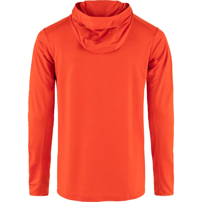 Fjallraven Abisko Sun Hoodie Mens in Flame Orange-1