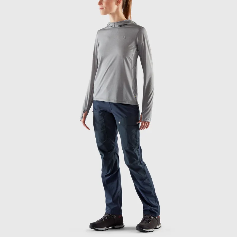 Fjallraven Abisko Sun Hoodie Womens in Ultramarine-2