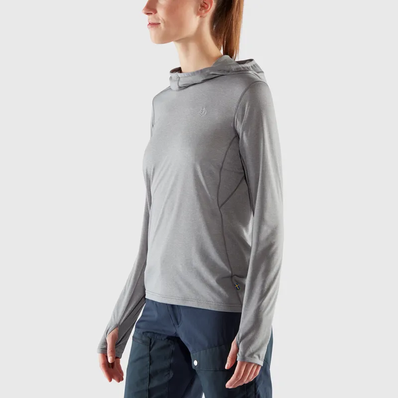 Fjallraven Abisko Sun Hoodie Womens in Ultramarine-4