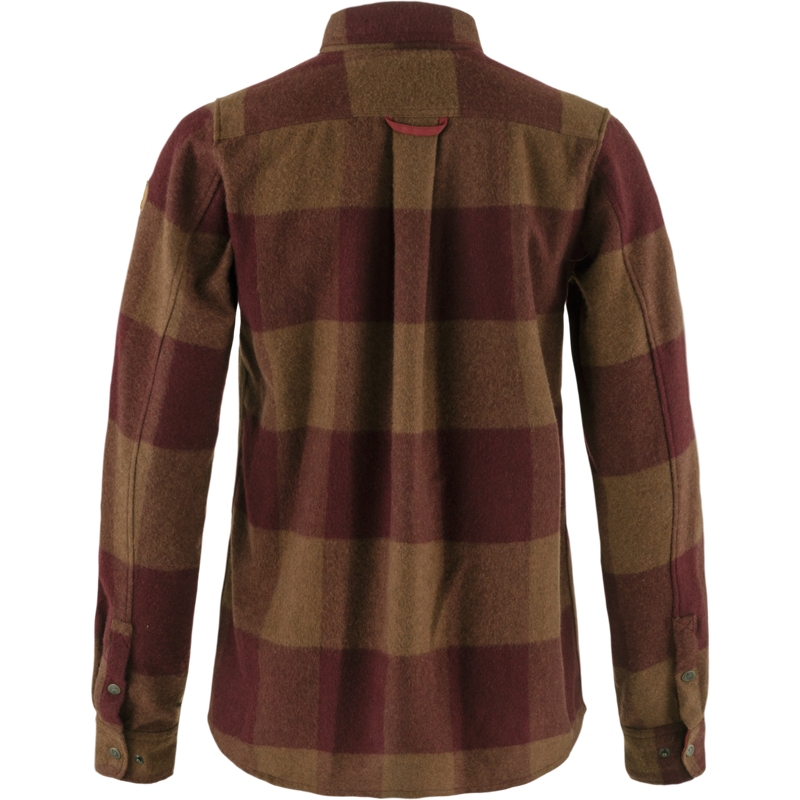 Fjallraven Canada Shirt Womens in Autumn Leaf/Bordeaux Red-1