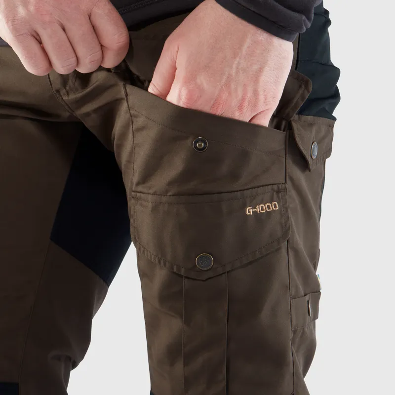 Fjallraven Vidda Pro Trousers Short Leg Mens in Black/Black-4