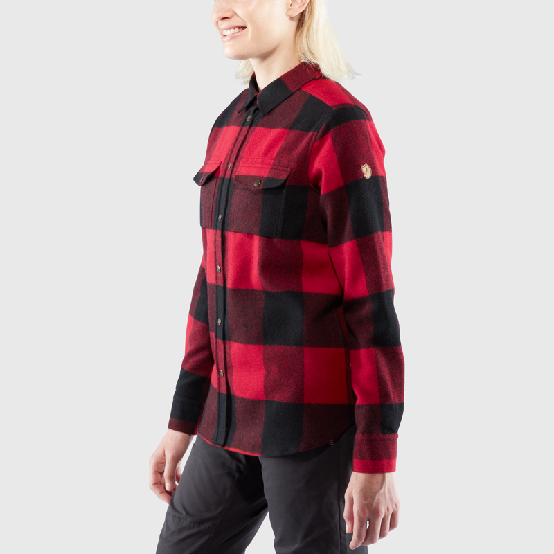 Fjallraven Canada Shirt Womens in Deep Patina/Buckwheat Brown-4