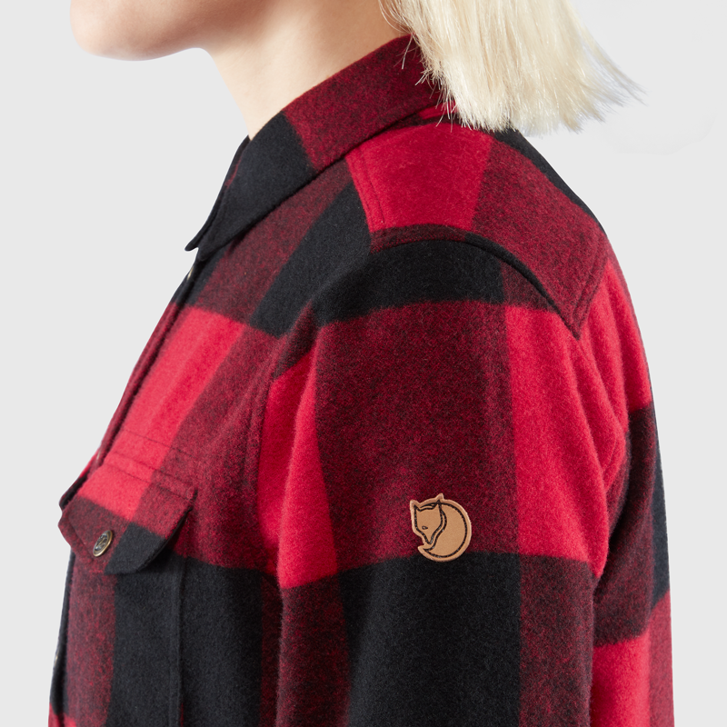 Fjallraven Canada Shirt Womens in Deep Patina/Buckwheat Brown-5