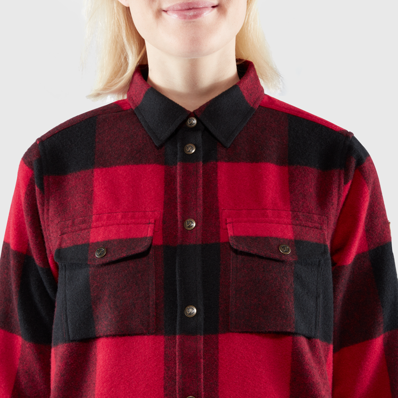 Fjallraven Canada Shirt Womens in Deep Patina/Buckwheat Brown-6