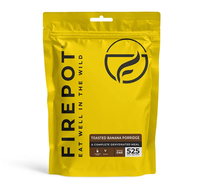 Firepot Food Toasted Banana Porridge Dehydrated Meal in Yellow-1