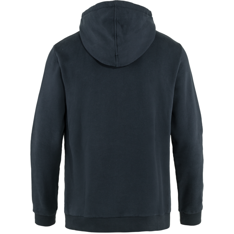 Fjallraven Logo Hoodie Mens in Dark Navy-1