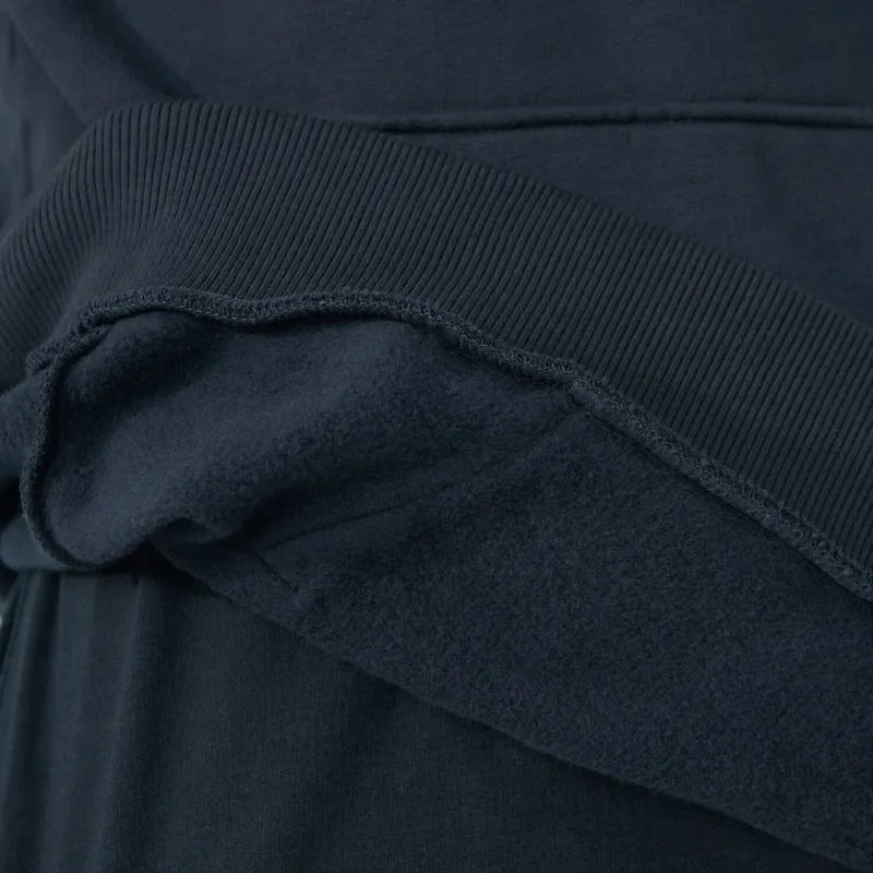 Fjallraven Logo Hoodie Mens in Dark Navy-6