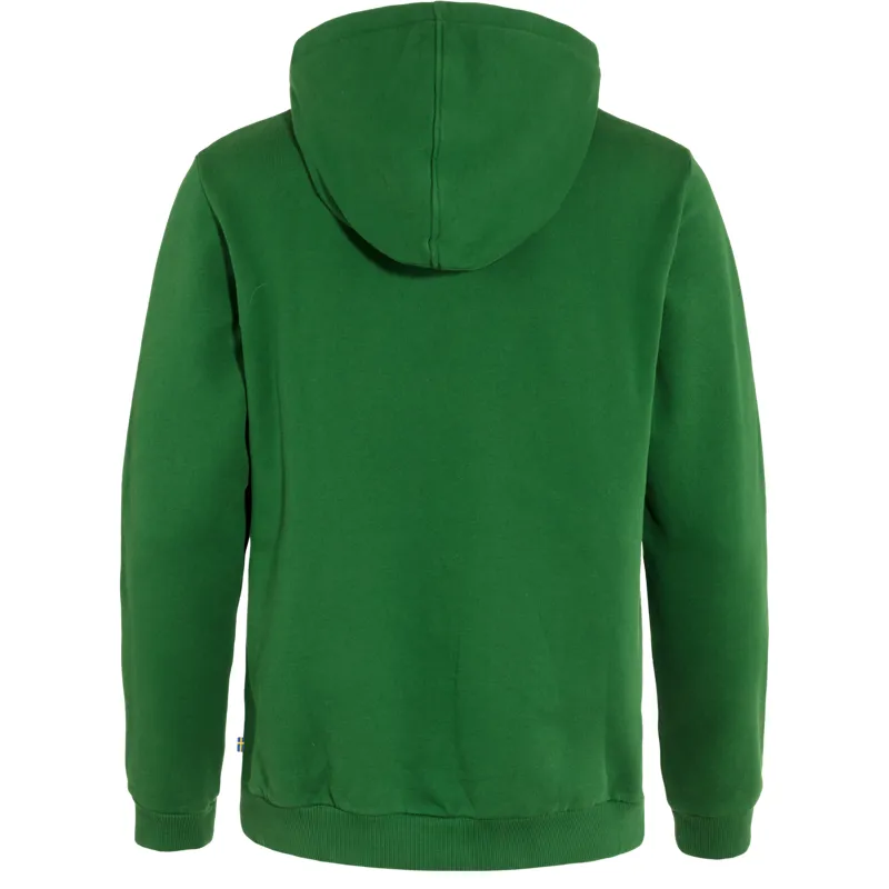 Fjallraven Logo Hoodie Mens in Palm Green-1
