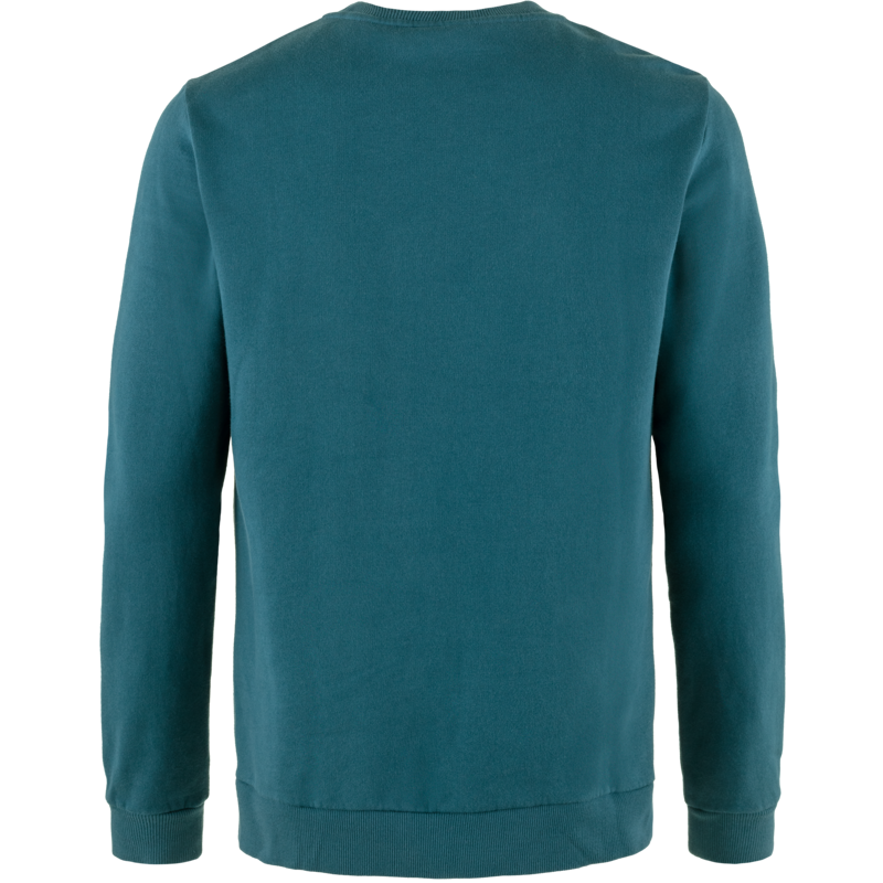 Fjallraven Logo Sweater Mens in Deep Sea-1
