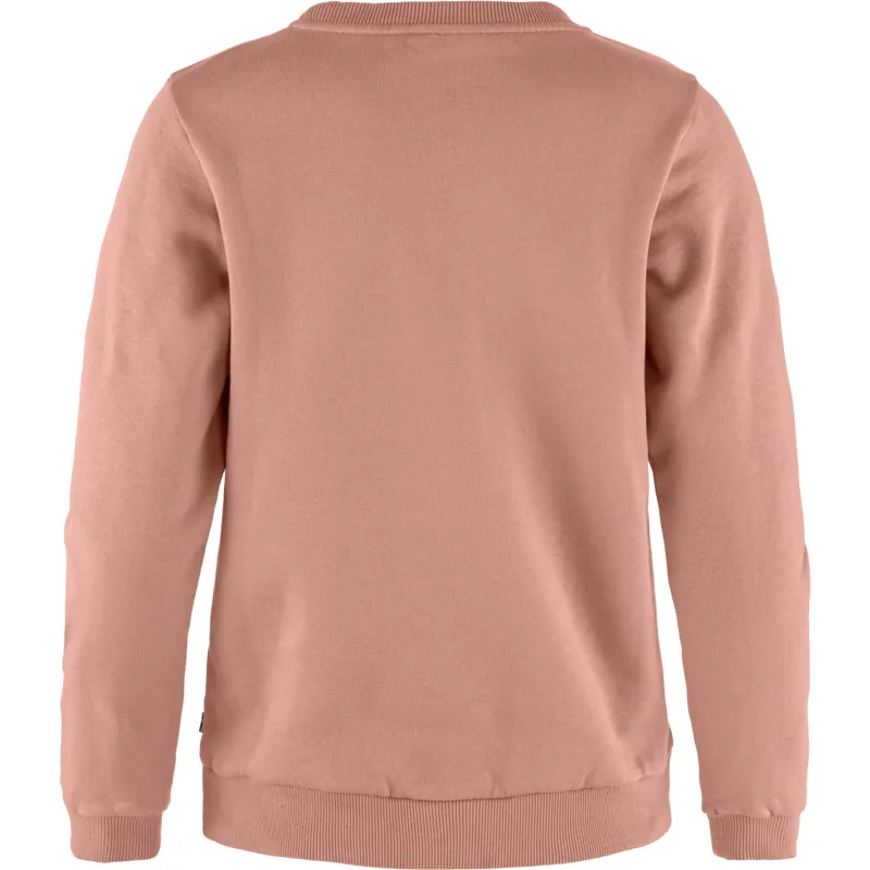 Fjallraven Logo Sweater Womens in Dusty Rose/Port-1