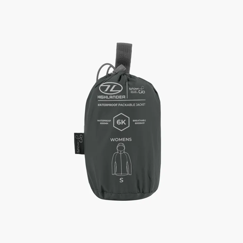 Highlander Stow and Go Packaway Jacket Unisex in Dark Grey-4