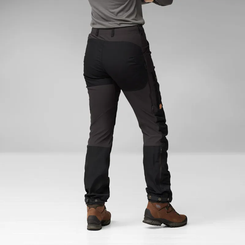 Fjallraven Keb Trousers Curved Regular Leg Womens in Indigo Blue-3
