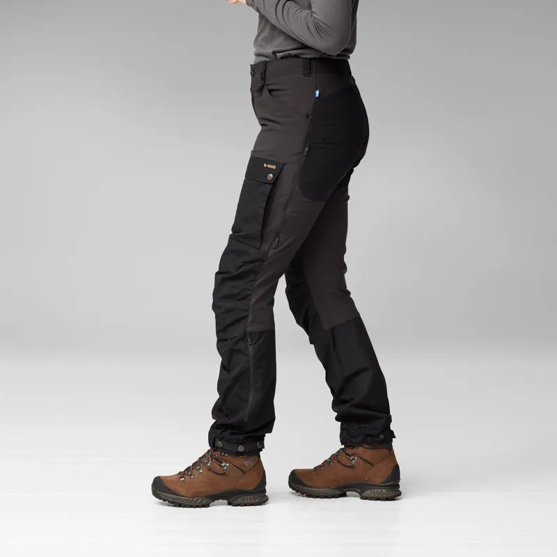 Fjallraven Keb Trousers Curved Regular Leg Womens in Indigo Blue-4