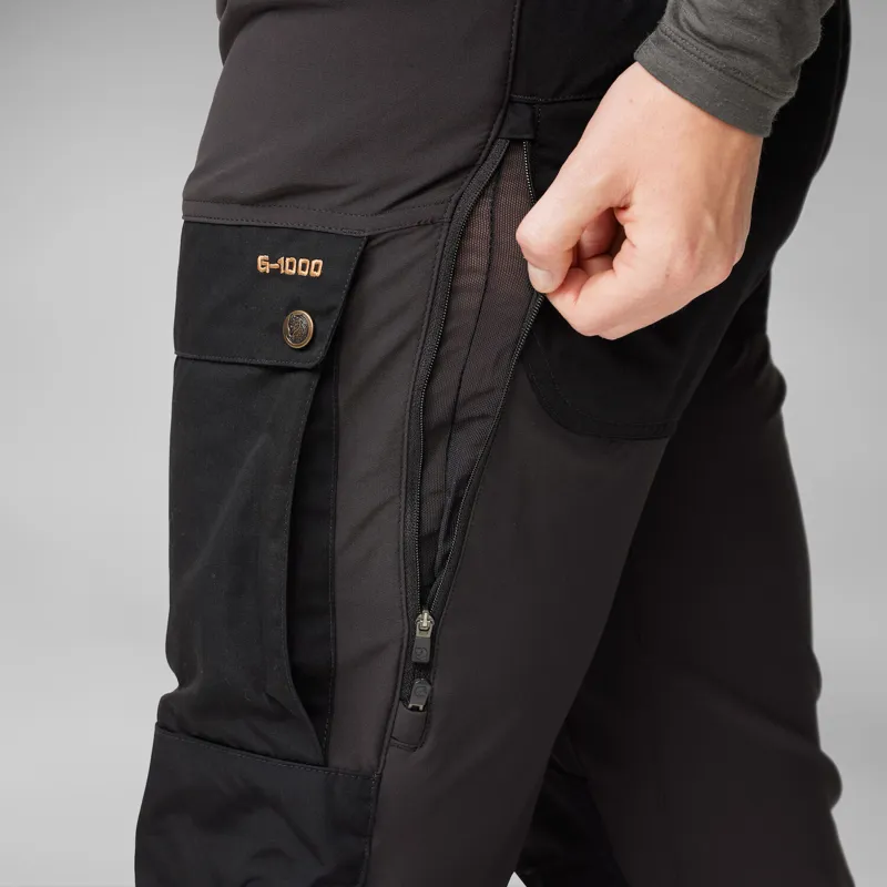 Fjallraven Keb Trousers Curved Regular Leg Womens in Indigo Blue-5