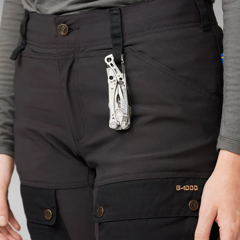 Fjallraven Keb Trousers Curved Regular Leg Womens in Indigo Blue-7