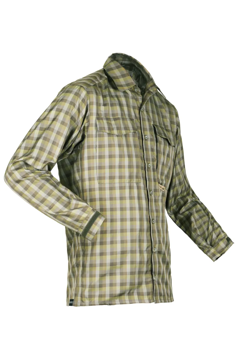 Paramo Katmai Light Long Sleeve Shirt Mens in Broadleaf Check-1