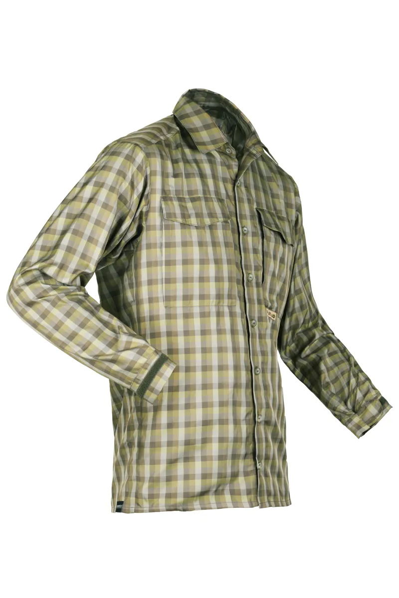Paramo Katmai Light Long Sleeve Shirt Mens in Broadleaf Check-1