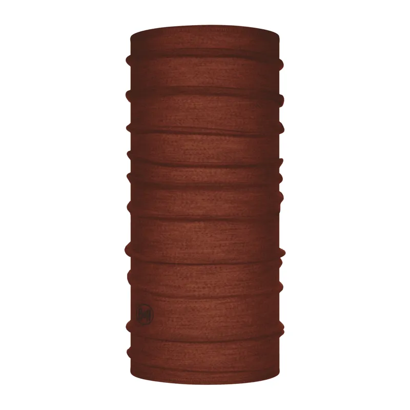 Buff Merino Lightweight Neckwear in Solid Sienna