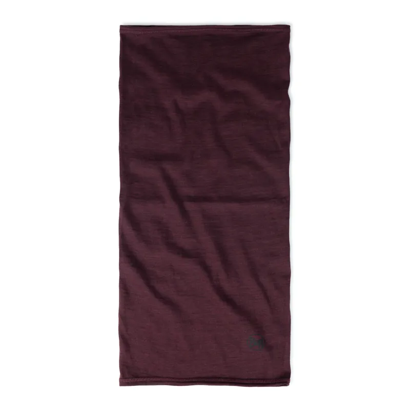 Buff Merino Lightweight Neckwear in Solid Garnet-1