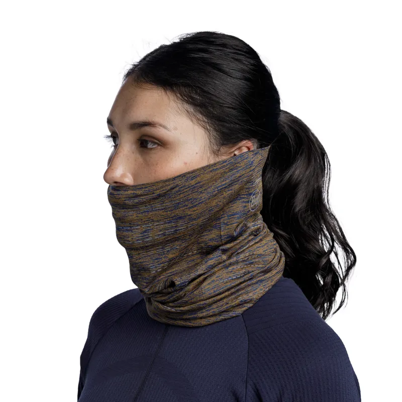Buff Dryflx Multifunctional Neckwear in Brindle Brown-3
