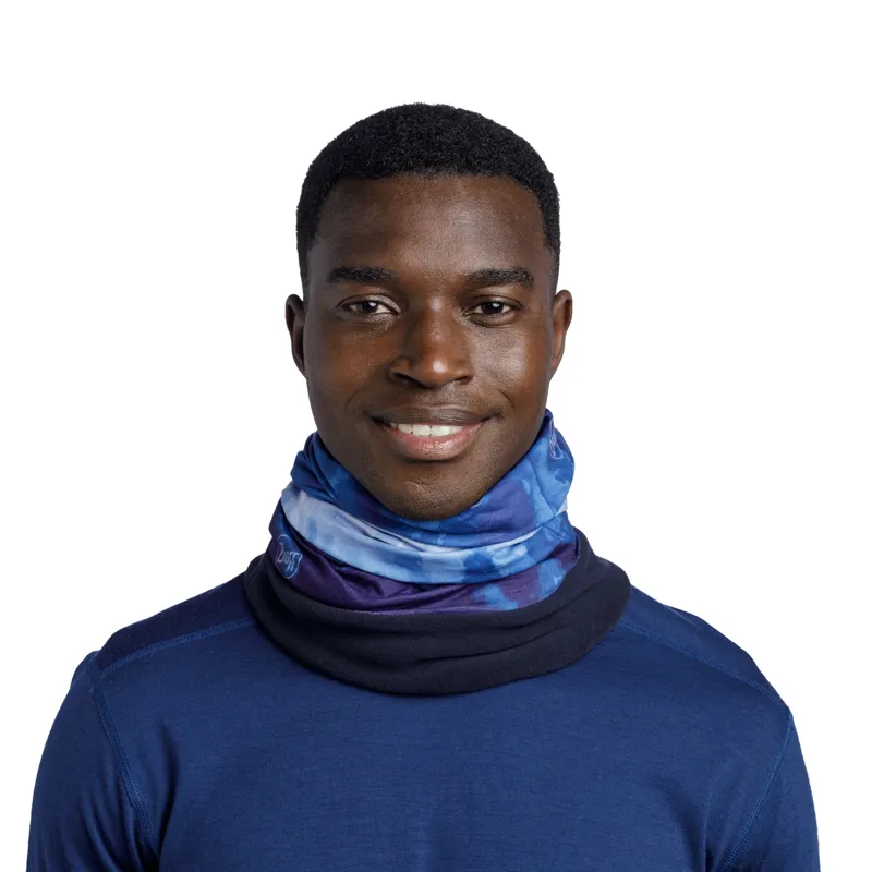 Buff Polar Neck Gaiter in Malom Blue-3