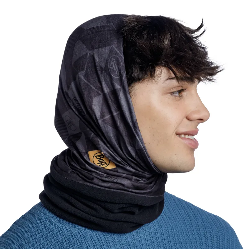 Buff Polar Neck Gaiter in Micor Graphite-4