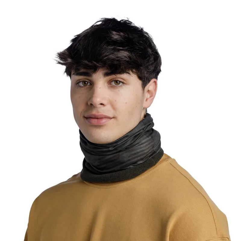 Buff Polar Neck Gaiter in Vir Military-3