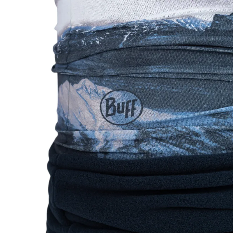 Buff Polar Neck Gaiter in Arin Blue-2